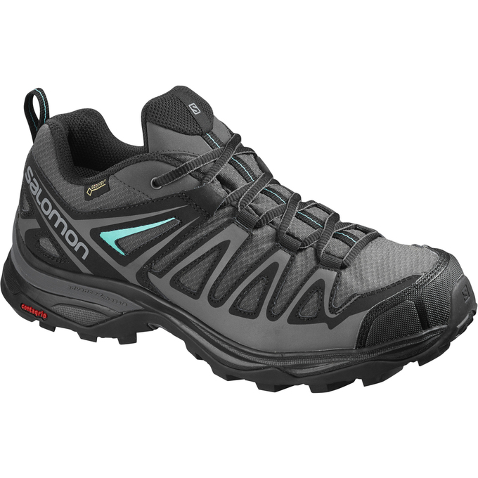 Zapatillas Trekking Salomon Mujer Plateadas / Negras - Salomon Argentina X ULTRA 3 PRIME GTX® W ,618